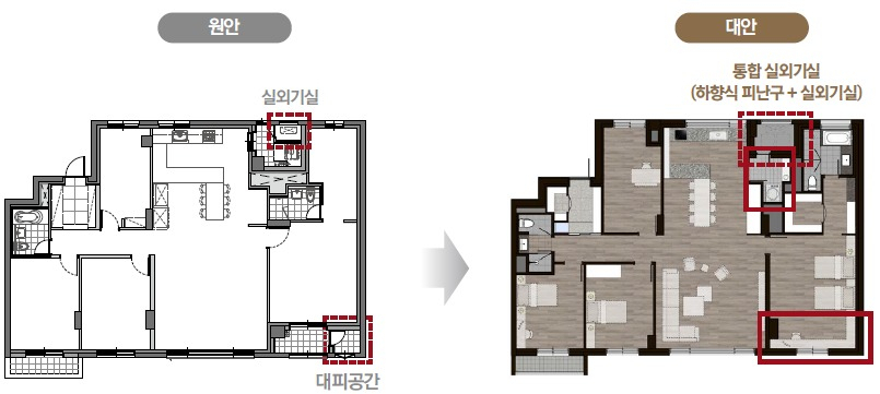 삼성물산이 반포3주구에 제안한 126㎡(전용면적)의 평면도 이미지 [삼성물산]