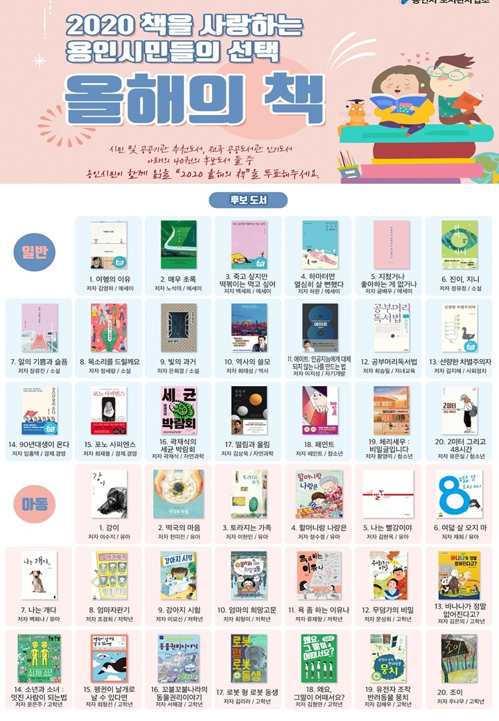 올해의 책 설문조사 포스터.