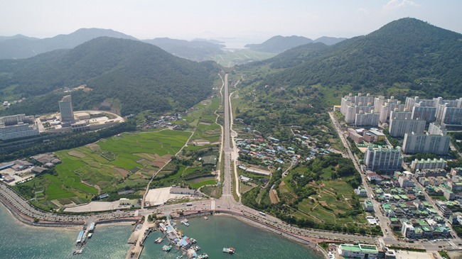 여수 소제지구 전경.