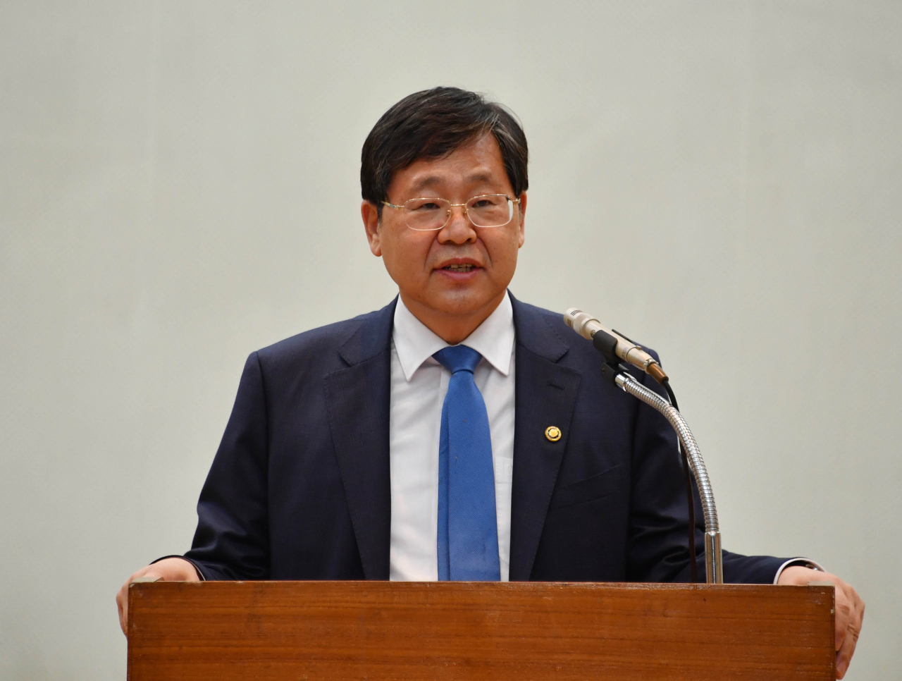 안일환 기획재정부 차관이 20일 서울 서초구 서울지방조달청에서 열린 '혁신지향 공공조달 합동설명회'에서 인사말을 하고 있다. [기획재정부 제공]