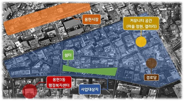 인천 미추홀구의 ‘마을이야기 정겨운 독정골 마을’ 위치도.