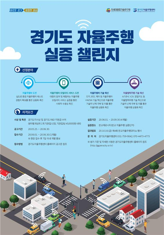 경기도자율주행챌린지 포스터.