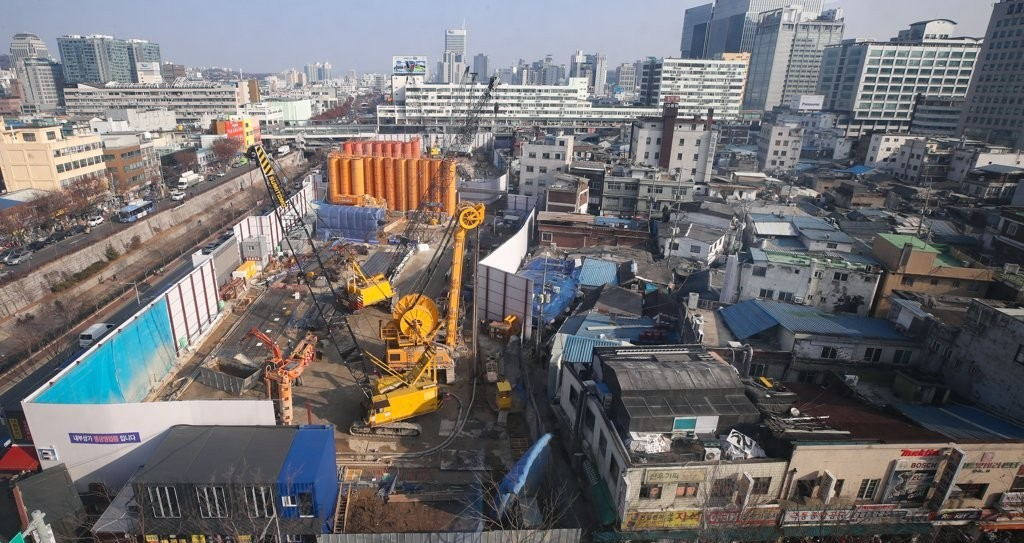 서울 중구 을지로 세운재정비촉진지구 모습 [연합]