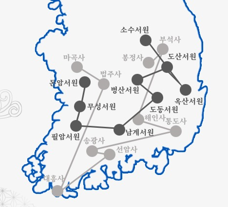 문화유산 여행 코스 서원 수행의 길