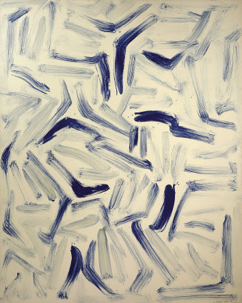 이우환, East Winds, 캔버스에 유채, 227.2x181.2cm, 1985