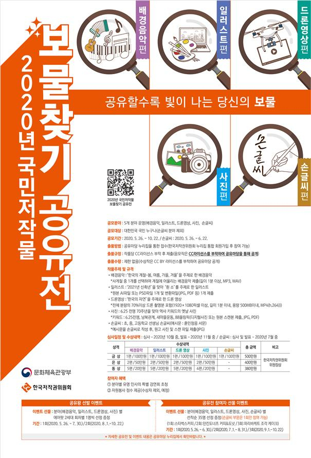 ‘국민저작물 보물찾기 공유전’ 포스터