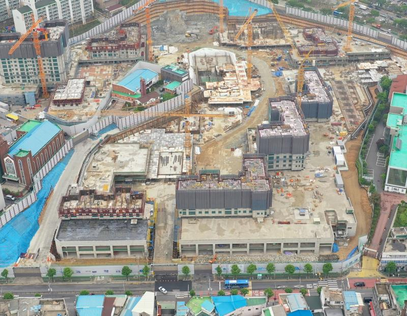 인천 송림초교주변구역 사업구역 전경