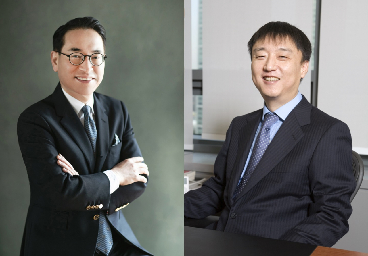 삼성SDS 홍원표 사장(좌), NHN 이준호 회장 (사진=NHN)