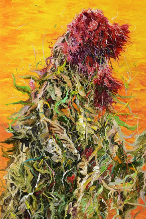 배달래 삶이 꽃이 되는 순간, 2020, 130 X 71cm, oil on canvas