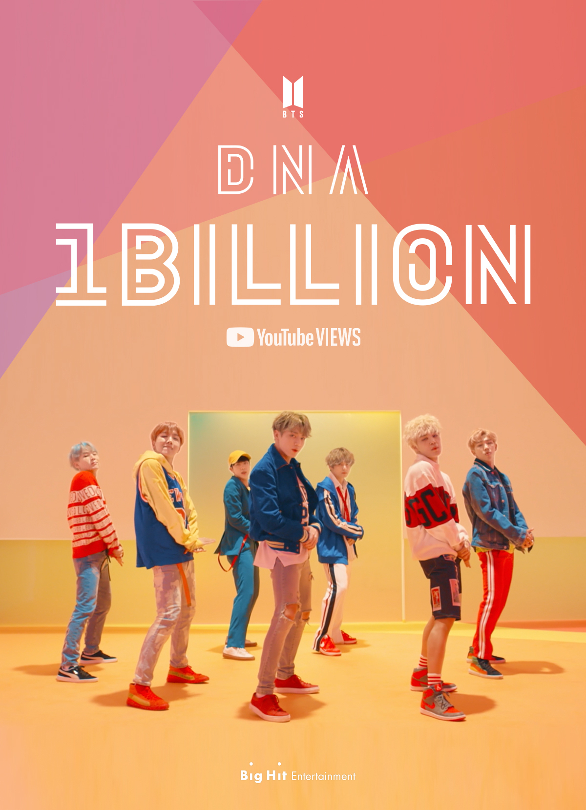 방탄소년단, ‘DNA’ 뮤직비디오로 첫 10억뷰 돌파