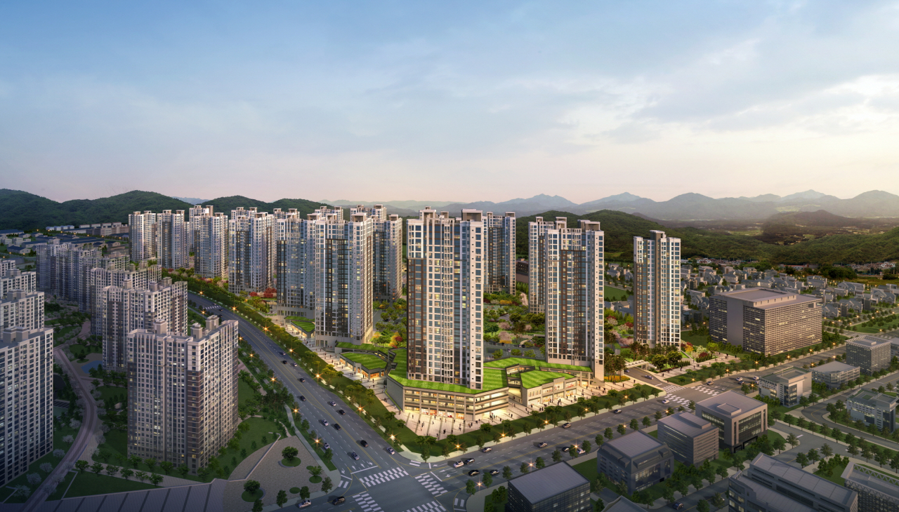청주 오송역 파라곤 센트럴시티 조감도[동양건설산업 제공]
