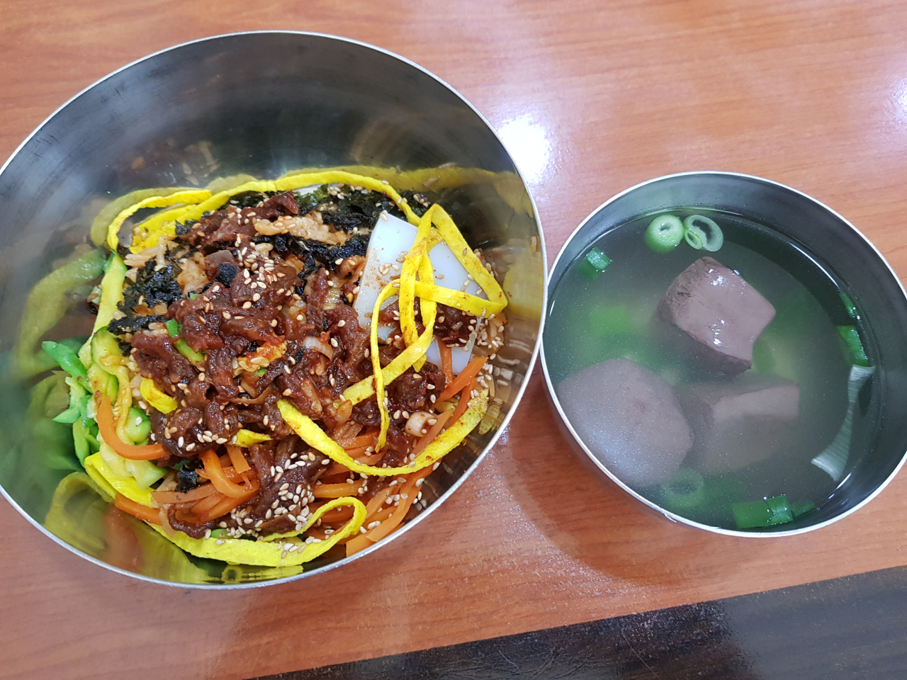 익산 소시장 황등육회비빔밥과 맑은선지국