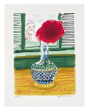 데이비드 호크니, iPad drawing ‘No. 281’, 23rd July 2010, 종이에 잉크젯 프린트, 44x33cm, 2010