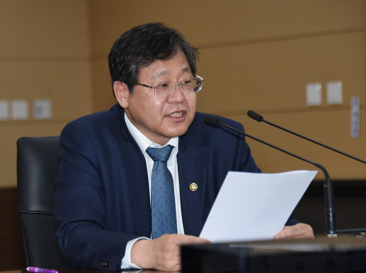 안일환 기획재정부 차관이 지난 2일 세종시 정부세종청사에서 열린 '제9차 비상 재정관리점검회의'에서 발언하고 있다. [기획재정부 제공]
