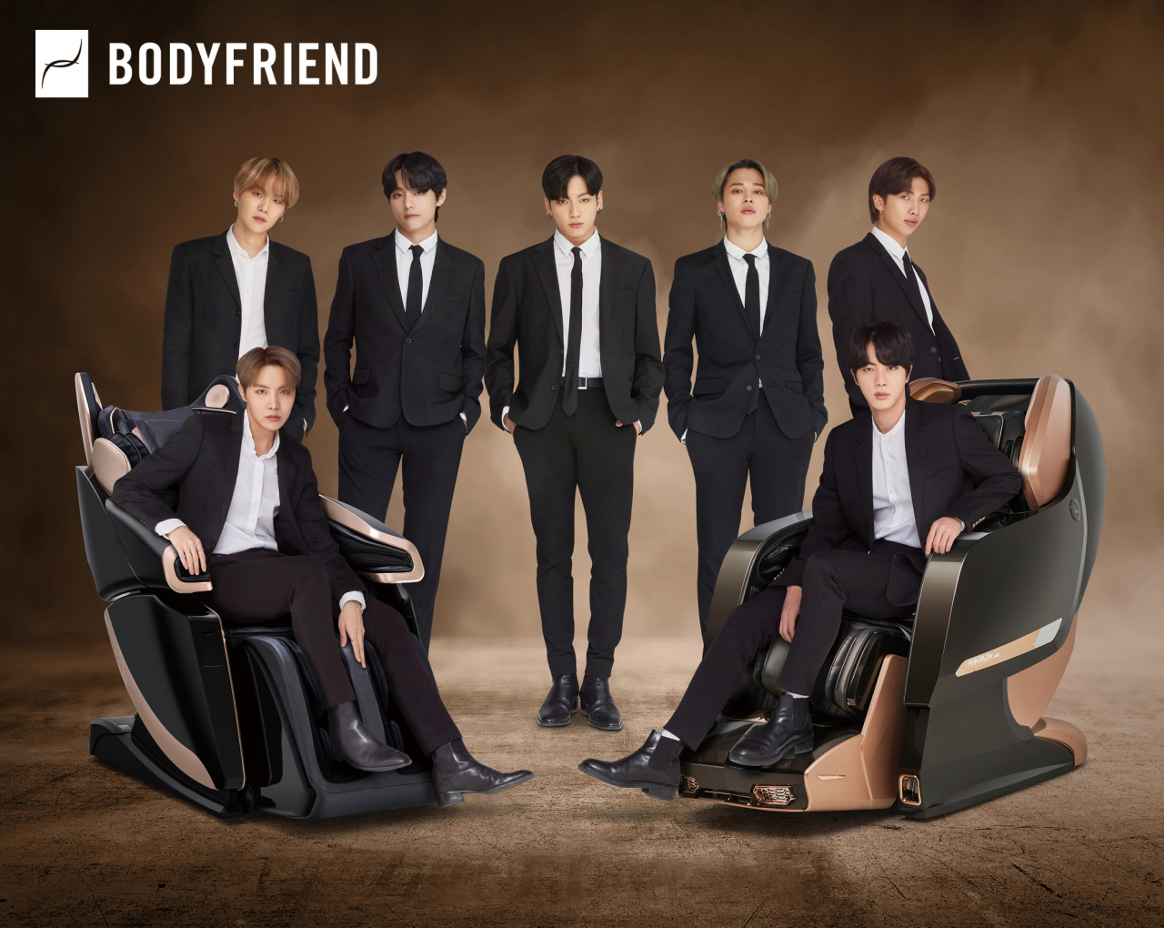 바디프랜드 모델인 BTS[바디프랜드 제공]