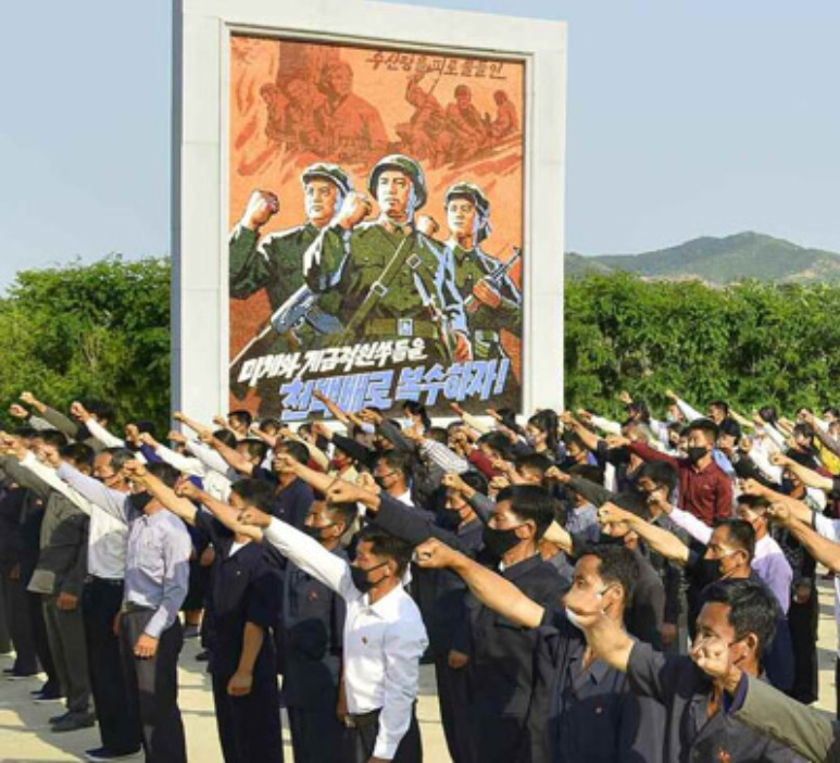북한은 9일 남북정상 간 핫라인을 포함한 남북 간 모든 통신연락채널을 완전히 차단·폐기하겠다고 밝혔다. 노동신문은 같은 날 농근맹원들과 농업근로자들이 전날 강서구역에서 진행한 탈북민단체의 대북전단 살포 규탄 군중집회 소식을 전했다. [헤럴드DB]