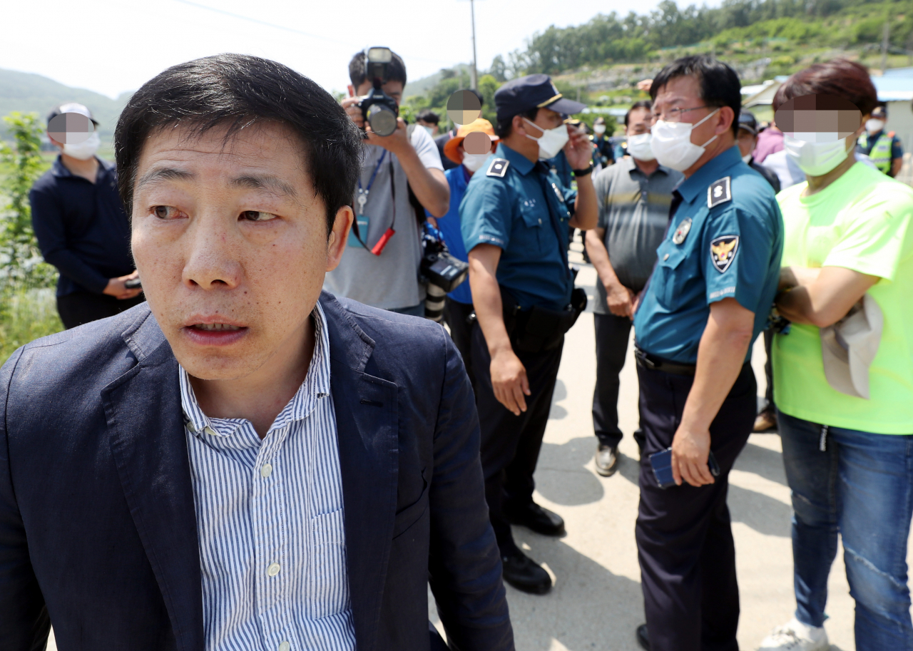 박상학 자유북한운동연합 대표. [연합]