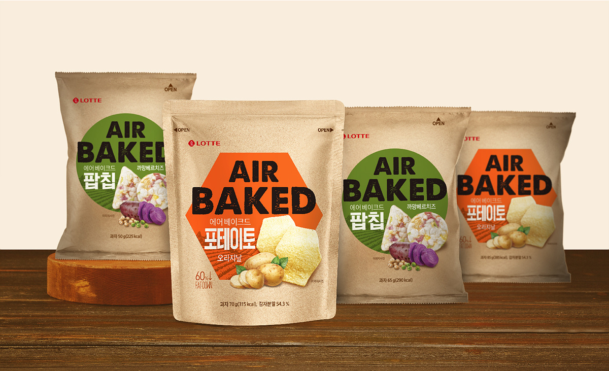 '에어베이크드' 제품 이미지 [제공=롯데제과]
