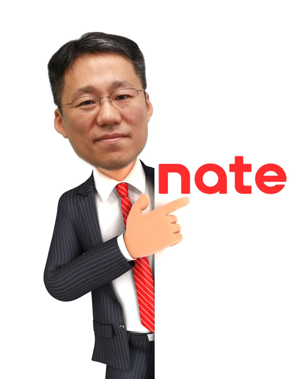 이상호 SK커뮤니케이션즈 대표와 네이트 새 로고