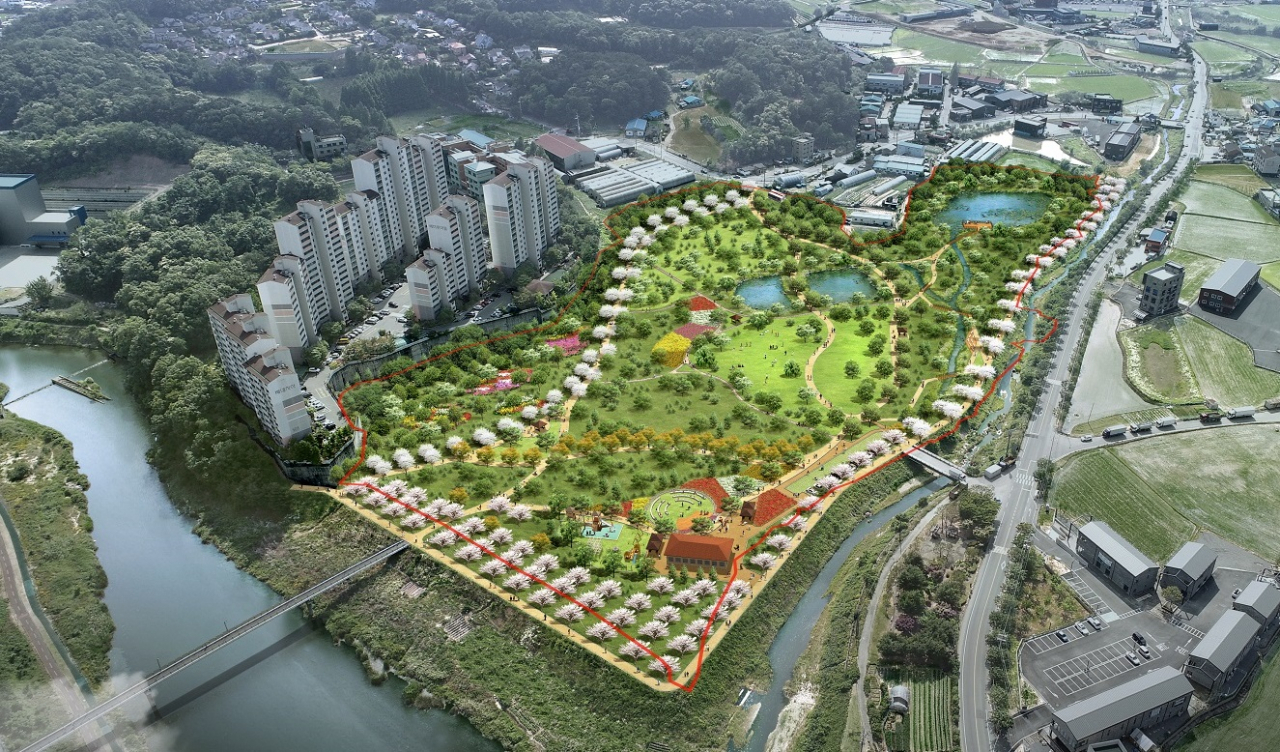 경안천 도시숲 조감도.