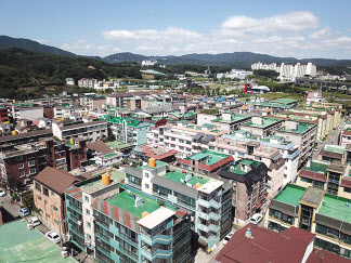 소규모 공동주택이 밀집해 있는 모습. [용인시 제공]