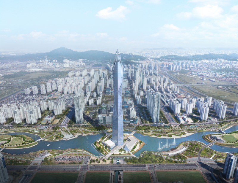 인천 청라 시티타워 조감도