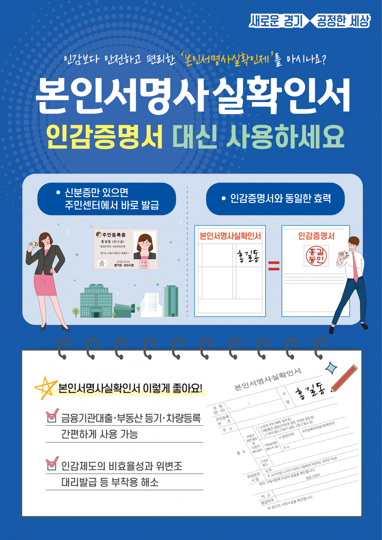 본인서명사실확인제. [경기도 제공]