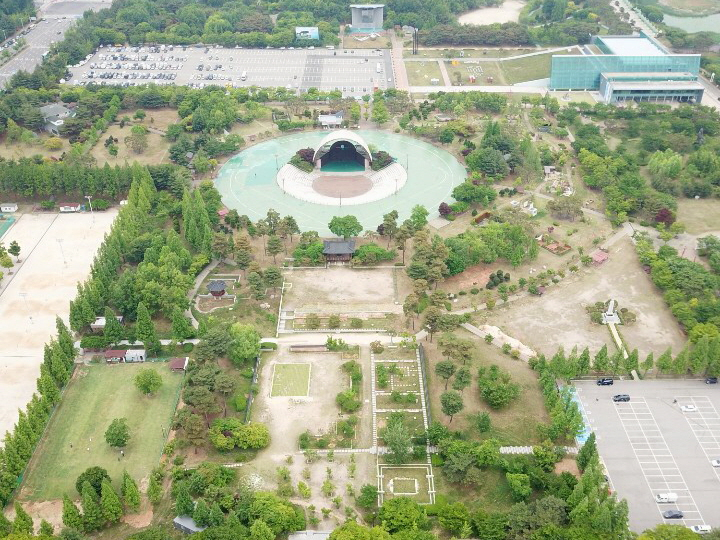 화랑유원지 전경.