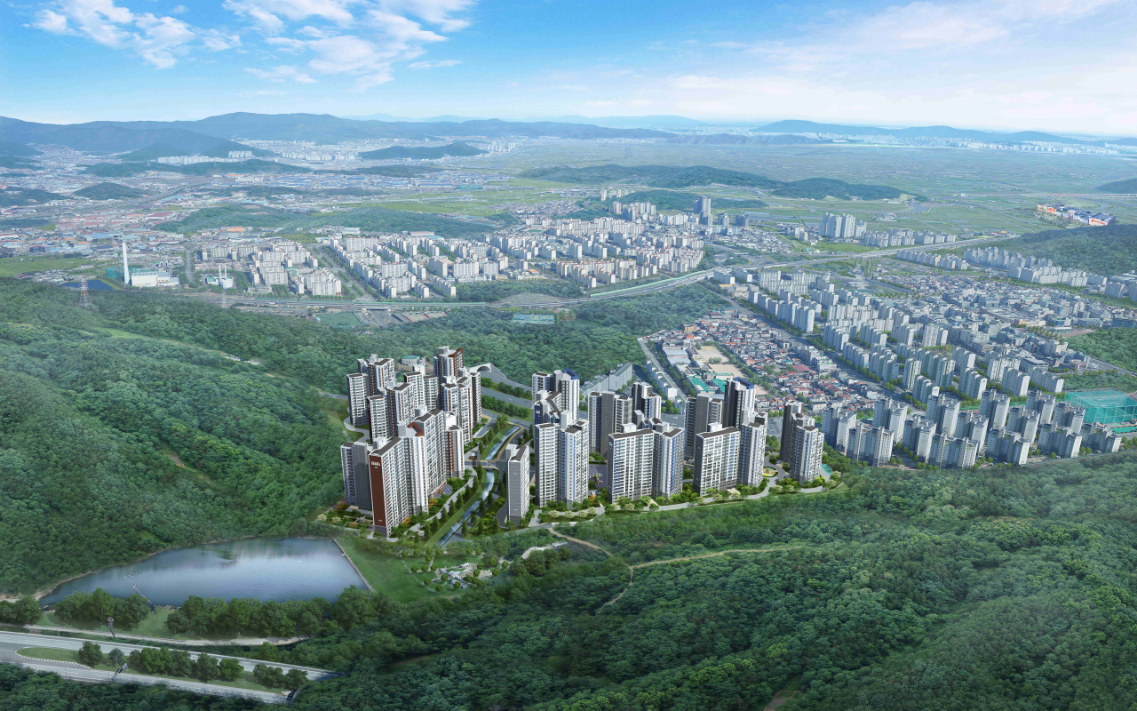 이안 센트럴포레 장유 조감도[대우산업개발 제공]