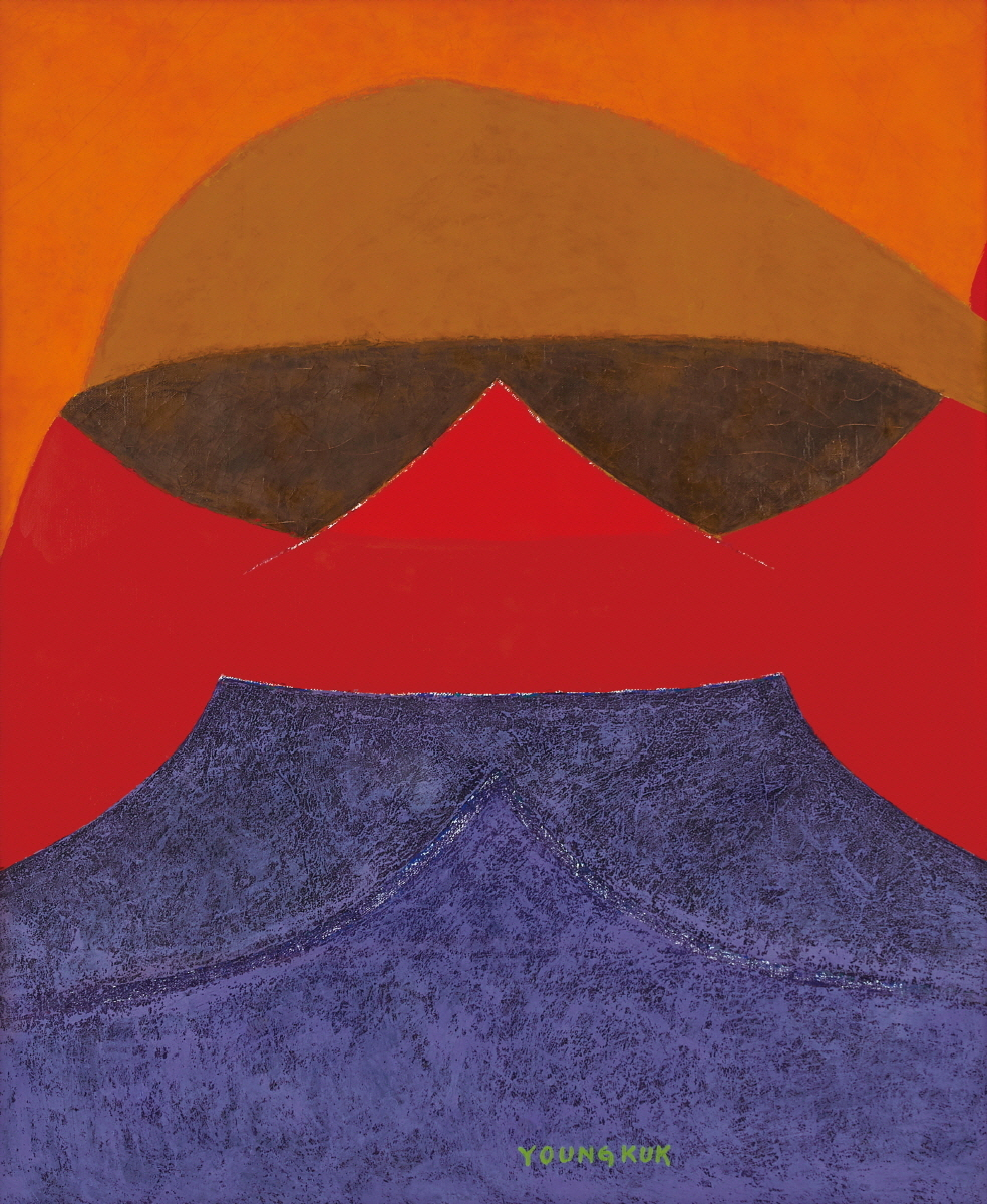 유영국, 작품, 캔버스에 유채, 72.2x60.6cm (20), 1977