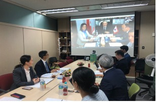 지난 12일 개최한 관세청의 ‘튀니지 관세행정 현대화 컨설팅사업’ 지원 양자화상회의 화면