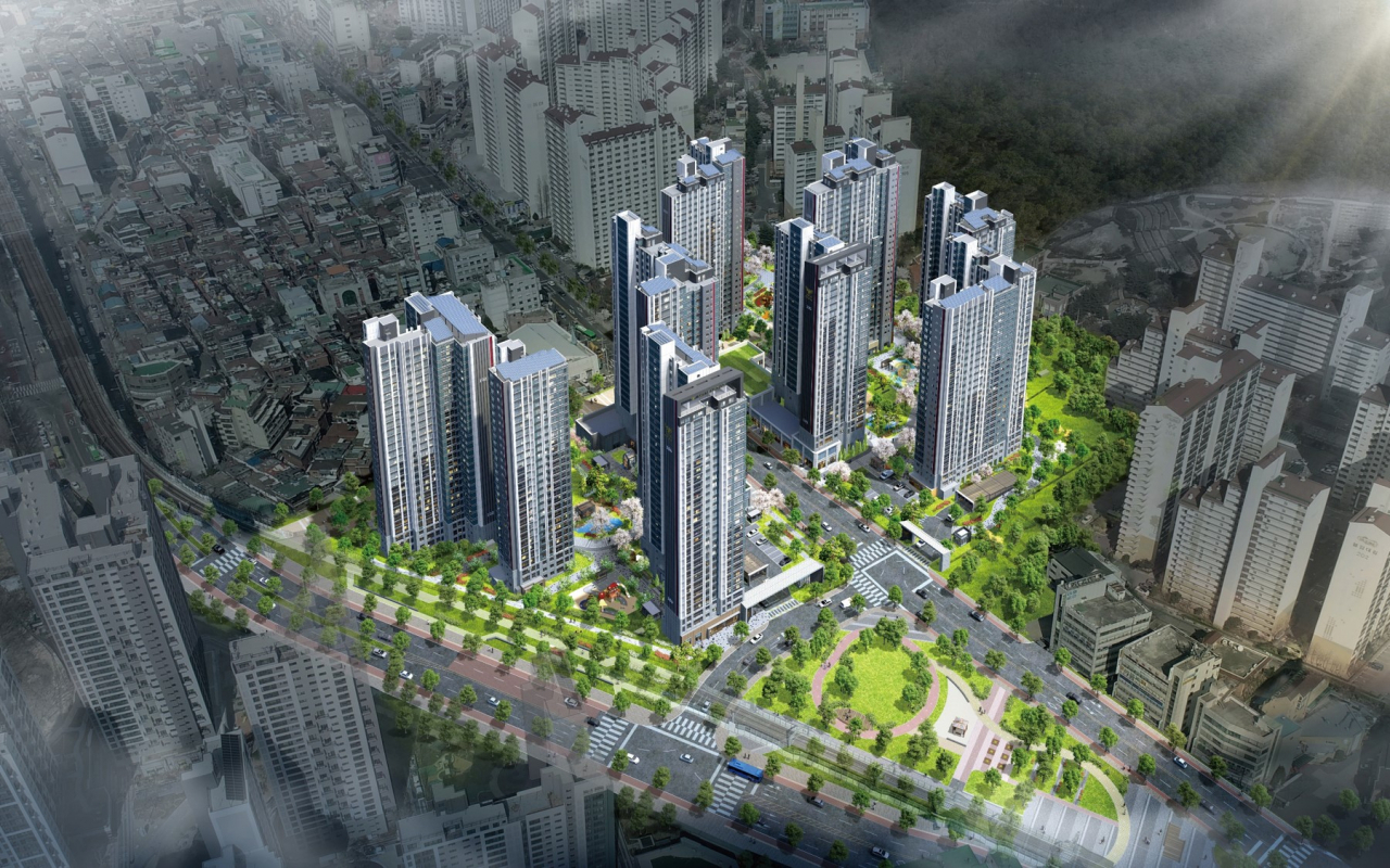 노원 롯데캐슬 시그니처 조감도[롯데건설 제공]