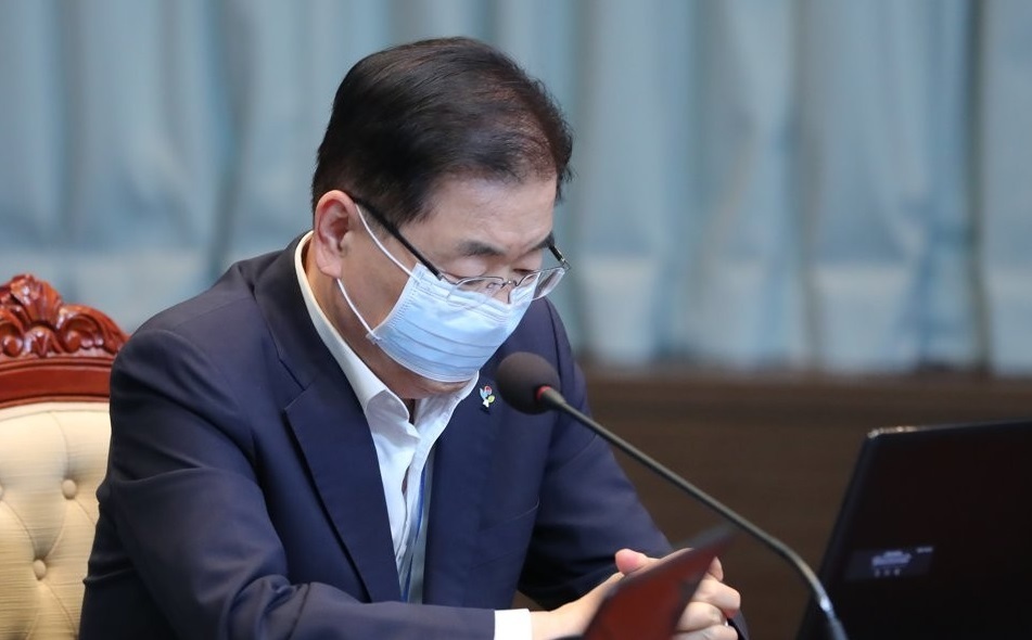 Chung Eui-yong, director of Cheong Wa Dae's national security office, in a file photo. (Yonhap)