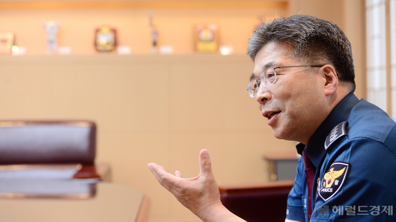 민갑룡 경찰청장. 이상섭 기자/babtong@heraldcorp.com