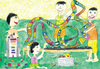 초등 저학년 부문 대상작 ‘집에서 더 재미있는 놀이공원’. [SH 공사 제공]