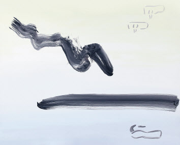 이강소, From an Island-07103, 캔버스에 아크릴, 130.3&times;162.2cm(100호), 1985