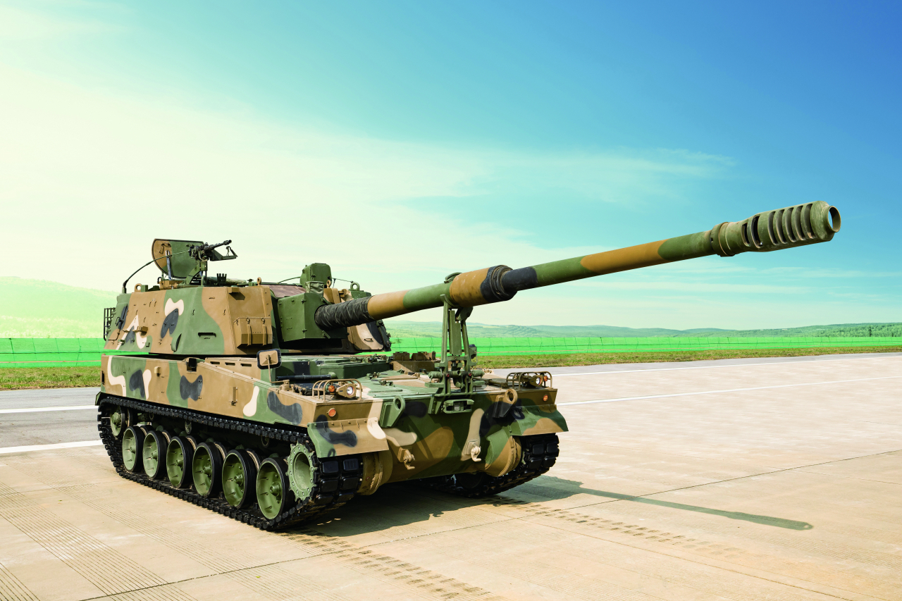 한화디펜스 K9A1 자주포. [한화디펜스 제공]