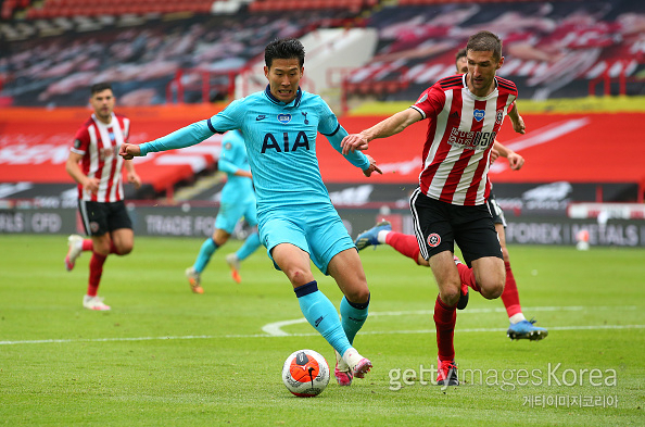 손흥민 리그 9호 도움…토트넘, 셰필드에 1-3 완패