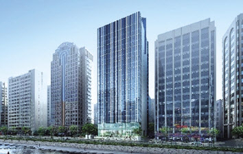 웰크론한텍이 리모델링공사를 수주한 ‘케이스퀘어시티’(조감도).