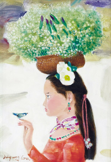김형근, 연가, 캔버스에 유채, 25.8x17.9cm(2호), 1995