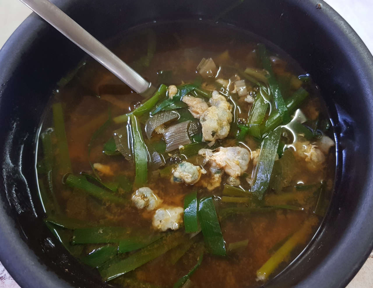 올갱이국