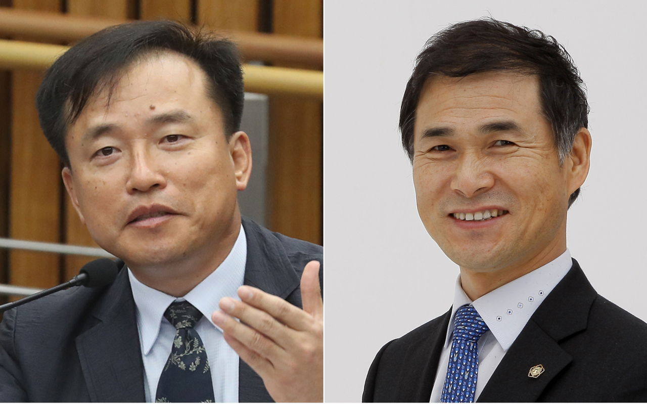 더불어민주당은 13일 여당 몫 공수처장 후보추천위원으로 김종철 연세대학교 법학전문대학원 교수(왼쪽)와 장성근 전 경기중앙변호사회 회장을 선정했다. 민주당은 이날 보도자료를 내고 "김 교수와 장 전 회장을 최고위원회에 보고했으며 심의·의결을 통해 최종 선정했다"고 밝혔다. [연합]