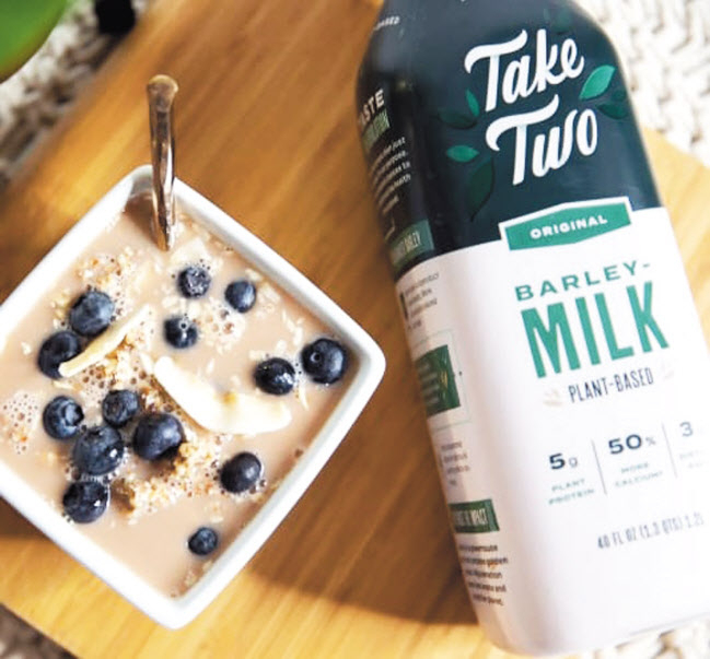 .테이크투푸드(Take Two Foods)사가 출시한 식물성 음료‘보리 밀크’[Take Two Foods 홈페이지]