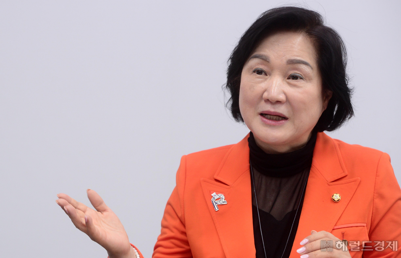 조명희 미래통합당 의원 [헤럴드경제=이상섭 기자 babtong@heraldcorp.com]