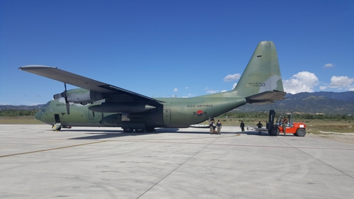 공군 수송기 C-130H.[사진=공군]