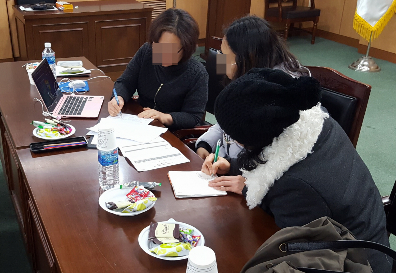 지난해 12월 강북구청에서 열린 진로진학 상담 모습. [강북구 제공]