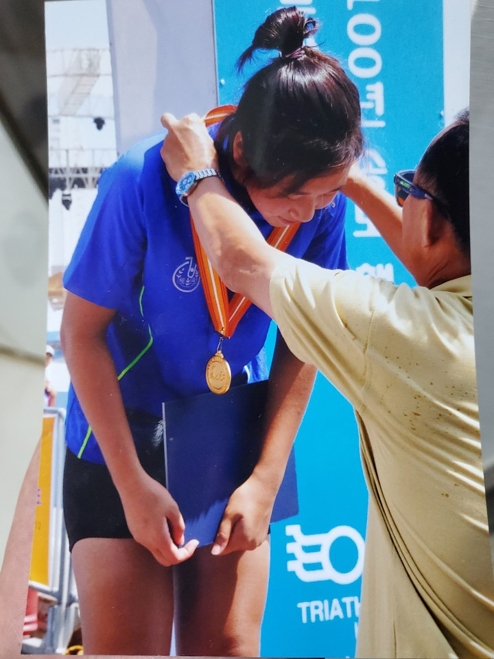 꿈많던 10대 시절 전국해양스포츠제전에서 금메달을 따냈던 고 최숙현 선수/연합뉴스