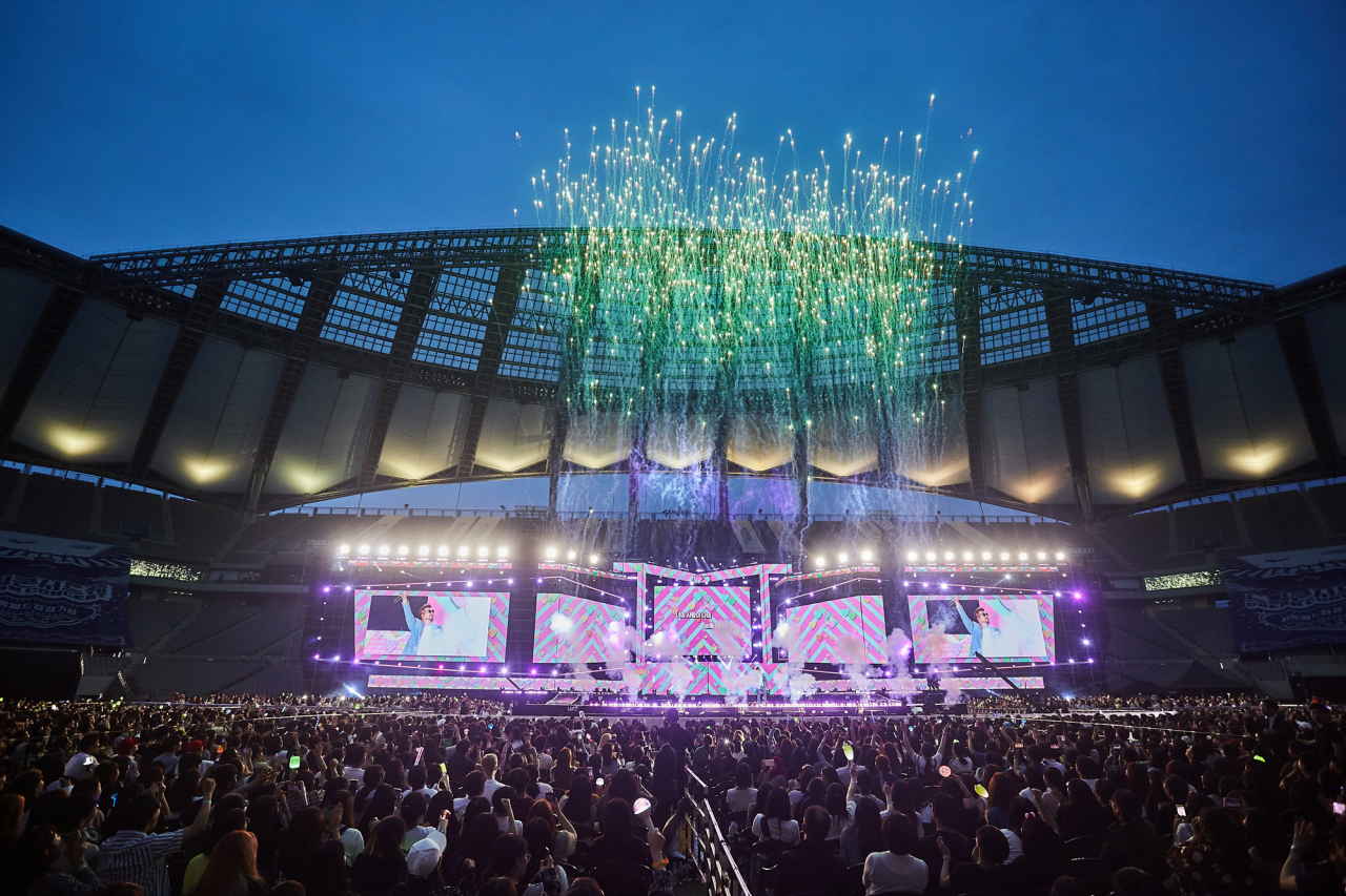 지난해 서울월드컵 경기장에서 열린 제 25회 드림콘서트 모습. [현대오일뱅크 제공]