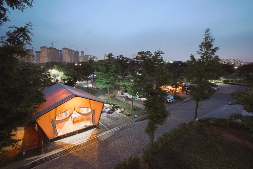 캠핑장 전경. [안산도시공사 제공]