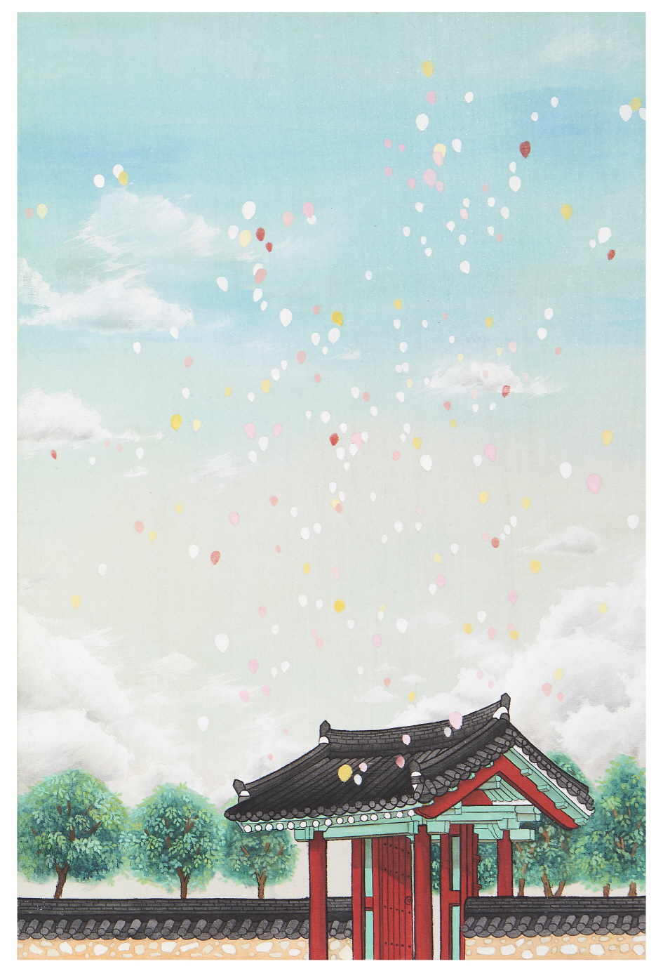 한국전통문화대학교 이지민-2015.03.20. PM 5.- 견본채색,41&times;27cm, 2020